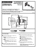 American Standard Town Square M968656 Installation Instructions предпросмотр