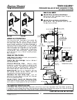 Предварительный просмотр 1 страницы American Standard Town Square Pressure Balance Bath/Shower Fitting 555.652 Features & Dimensions