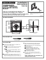 Preview for 1 page of American Standard Town Square T555730 Installation Instructions