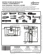 Предварительный просмотр 3 страницы American Standard TOWNSEND 0328 Installation Instructions Care And Maintenance