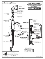 Предварительный просмотр 7 страницы American Standard TOWNSQUARE 2555.101 Series Installation Instructions Manual