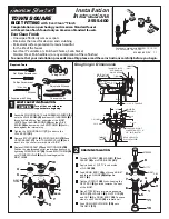 American Standard Townsquare 2555.400 Installation Instructions Manual предпросмотр