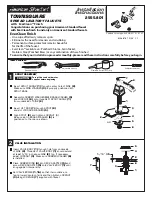 Предварительный просмотр 1 страницы American Standard Townsquare 2555.801 Installation Instructions