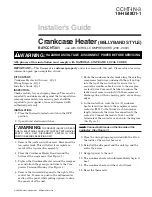 Preview for 1 page of American Standard Trane  BAYCCHT301 Installer'S Manual