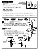 American Standard Triumph 7038 Installation Instructions Manual предпросмотр