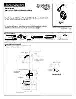 Предварительный просмотр 1 страницы American Standard Triumph Anti-Scald Pressure Tub & Shower Set 7031 Installation Instructions