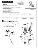 American Standard Tropic 7038.201 Installation Instructions Manual предпросмотр