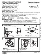 American Standard TROPIC CADET 2455 Installation Instructions предпросмотр