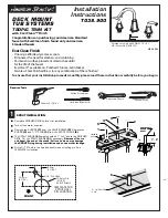 American Standard Tropic Deck Kit T038.900 Installation Instructions предпросмотр