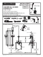 Preview for 1 page of American Standard TU662SG.211 Installation Instructions