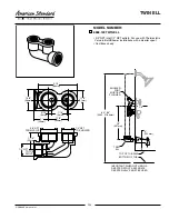 Предварительный просмотр 1 страницы American Standard Twin Ell 8888.120 Specification Sheet