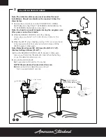 Предварительный просмотр 11 страницы American Standard Ultima Selectronic 624B Series Owner'S Manual