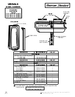 Предварительный просмотр 1 страницы American Standard Urinal 6471.015 Specification Sheet