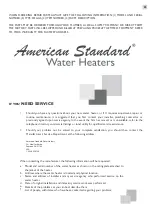 Предварительный просмотр 27 страницы American Standard VAPORSHIELD Residential 30 Operating, Installation And Service Manual