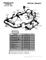 Preview for 1 page of American Standard Virtuoso Elite Whirlpool 7236E Parts List