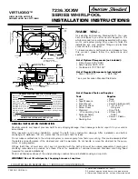 American Standard Virtuoso Whirlpool 7236.XXXW Installation Instructions preview