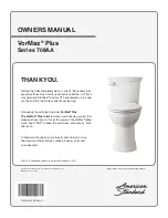 American Standard VorMax Plus 708AA Series Owner'S Manual preview