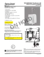 Предварительный просмотр 1 страницы American Standard Washbrook FloWise 0.125 High Efficiency Urinal 6515.125 Specification Sheet