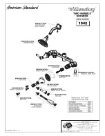 Предварительный просмотр 4 страницы American Standard Williamsburg 1042 Series Installation Instructions