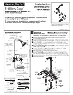 Предварительный просмотр 1 страницы American Standard Williamsburg 1043 Series Installation Instructions