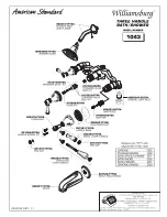 Предварительный просмотр 4 страницы American Standard Williamsburg 1043 Series Installation Instructions