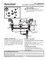 Предварительный просмотр 1 страницы American Standard WILLIAMSBURG 2808.222.099 Specification Sheet