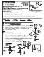 Предварительный просмотр 1 страницы American Standard Williamsburg 2808.222 Installation Instructions