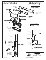 Предварительный просмотр 1 страницы American Standard Williamsburg 2904. SERIES Parts List