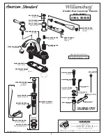 Предварительный просмотр 2 страницы American Standard Williamsburg 2904. SERIES Parts List