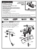 American Standard Williamsburg 2904 Installation Instructions Manual предпросмотр