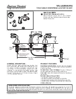 Предварительный просмотр 1 страницы American Standard Williamsburg 2908.222.002 Specification Sheet