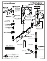 Preview for 1 page of American Standard Williamsburg 2908 Series Parts List