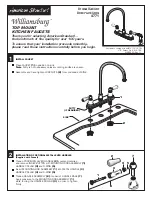 American Standard Williamsburg 4771 Installation Instructions предпросмотр