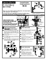 American Standard Williamsburg 7391.224 Installation Instructions предпросмотр