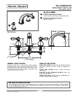 Preview for 1 page of American Standard Williamsburg Deck-Mount Tub Filler 2900.224 Specification Sheet