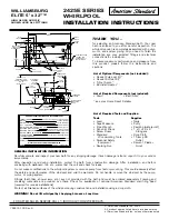 Preview for 1 page of American Standard Williamsburg Elite 2425E SERIES Installation Instructions