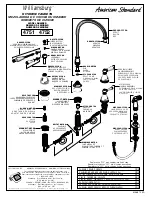 Предварительный просмотр 4 страницы American Standard Williamsburg Kitchen Faucets 4751 Series Installation Instructions