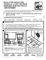 Предварительный просмотр 1 страницы American Standard Yorkville 2320 Elongated Installation Instructions