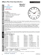 Предварительный просмотр 24 страницы American Time AllSync Plus Installation And Operation Manual