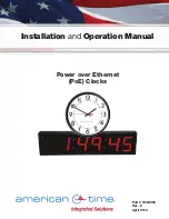 Предварительный просмотр 1 страницы American Time H004595 Installation And Operator'S Manual