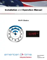 American Time H004817 Installation And Operation Manual предпросмотр