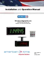 Предварительный просмотр 1 страницы American Time SiteSynq IQ Installation And Operation Manual