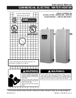 Предварительный просмотр 1 страницы American Water Heater 120 series Instruction Manual