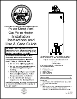 American Water Heater 40-42K Installation Instructions Manual preview