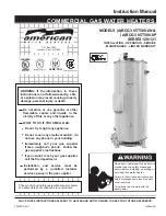 Preview for 1 page of American Water Heater (A)BCG3 85T500-8N Instruction Manual