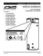 Preview for 1 page of American Water Heater AHCG-100T150 Service Handbook