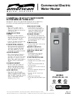 American Water Heater ITCE31-50 Manual preview