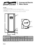 Preview for 2 page of American Water Heater ITCE31-50 Manual