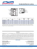 Preview for 2 page of American Water Heater NRESS00408 Specification Sheet