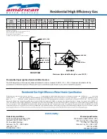 Preview for 2 page of American Water Heater NRGSS01010 Specification Sheet